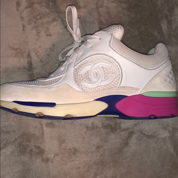 off white chanel sneakers